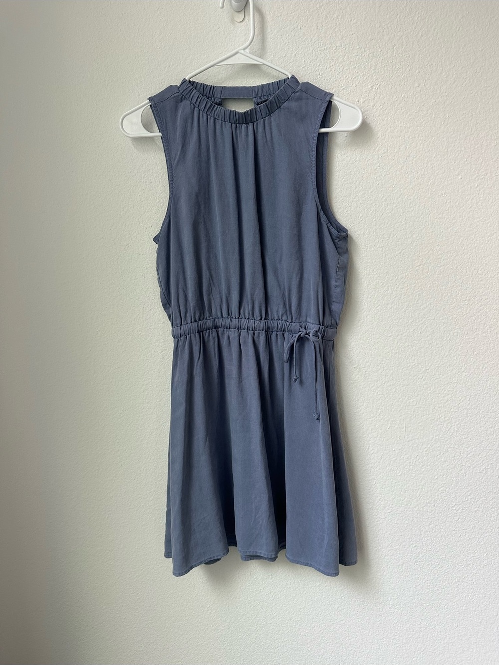 cloth & stone Slate Blue Sleeveless Mini Dress